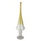 Roman 17.5" Silver and Gold Ombre Finial Glass Christmas Tabletop Decoration